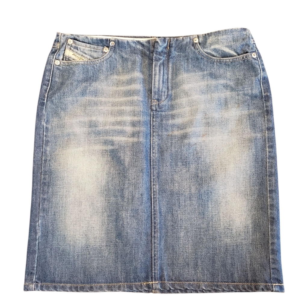 Diesel Lawine Mod Straight-Cut Skirt Vintage 11/13/2000 Made In Italy Size 29